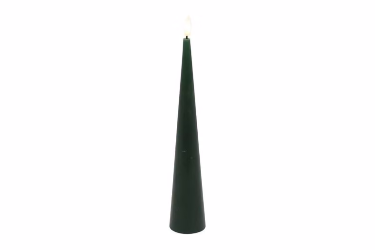Countryfield Led kaars Lyon kegel dennen groen D: 5 cm, H: 29 cm