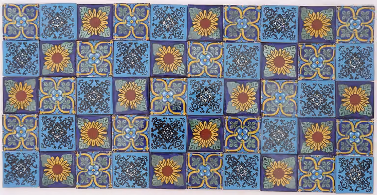 Dripio Wanddecoratie Blauw
