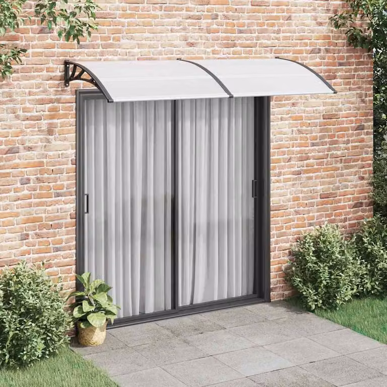 vidaXL Overkapping voor deur, 240 x 100 cm, polycarbonaat