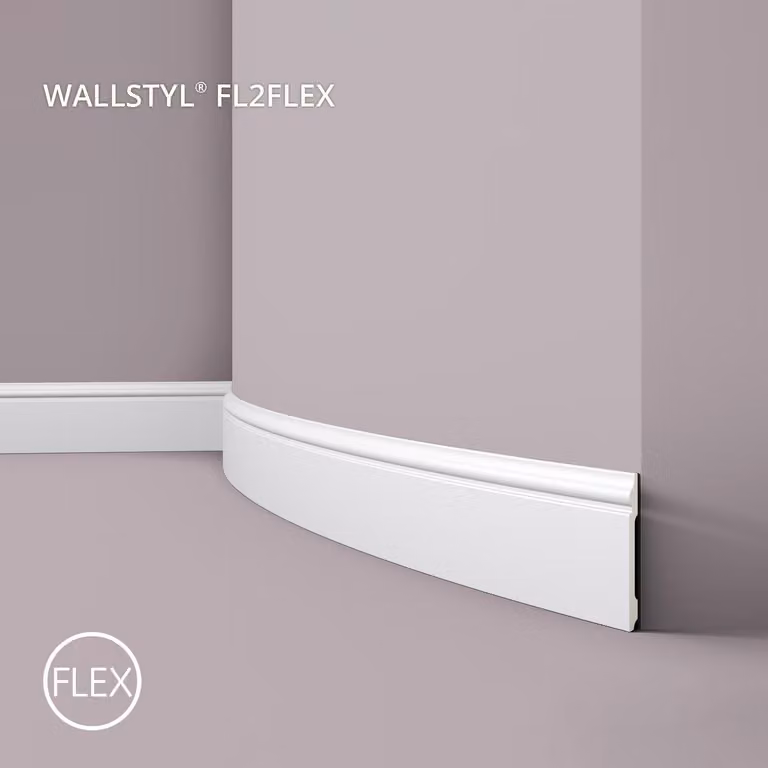 NMC FL2 Flex WALLSTYL Plint Lijstwerk flexibele lijst sierlijst 2 m