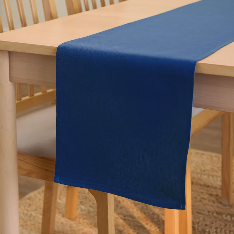 Dripio Tafelrunner voor volwassenen, Kobaltblauw, 40 x 230 cm