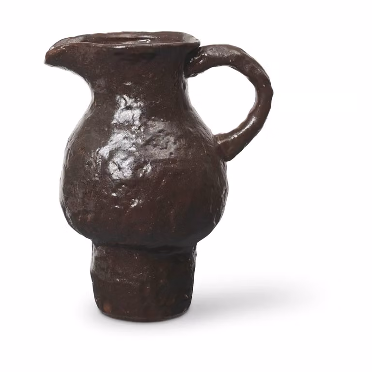 Ferm Living Doro Coffee Pot, Bruin, Keramiek, 90 cl