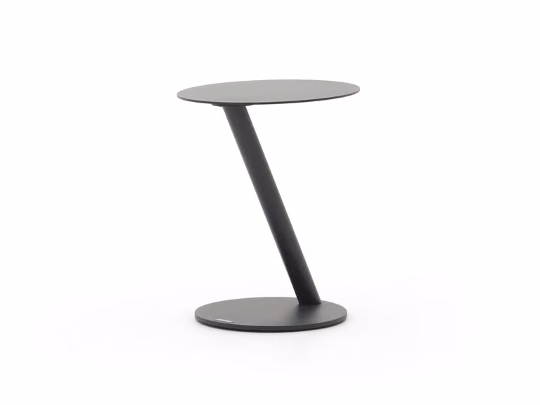 Manifesto Furniture Bijzettafel tuin Manifesto - Rond - Aluminium - Antracietgrijs - Ø45 cm