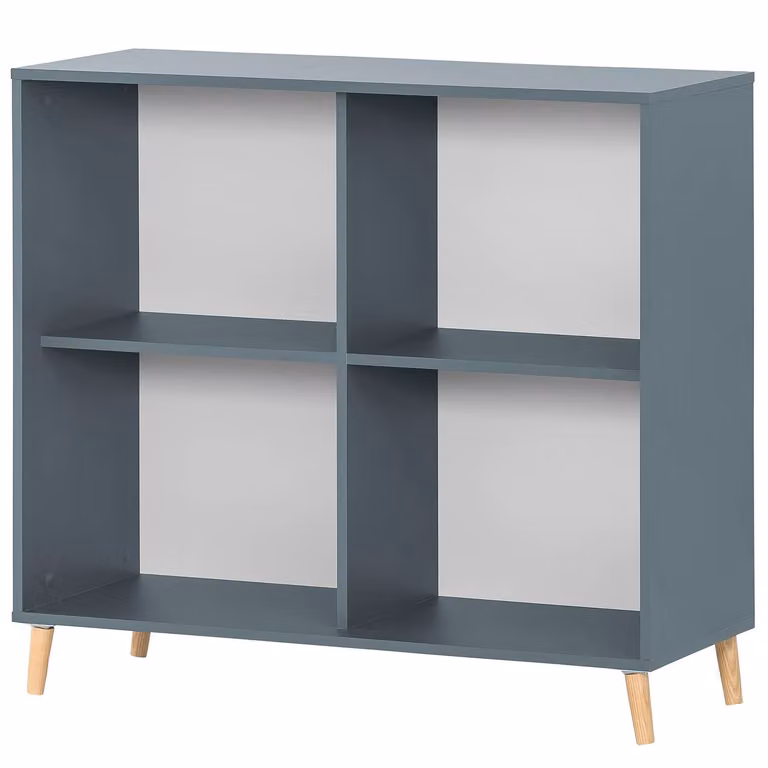 home24 Open kast blauw/grijsblauw, Breedte: 100 cm