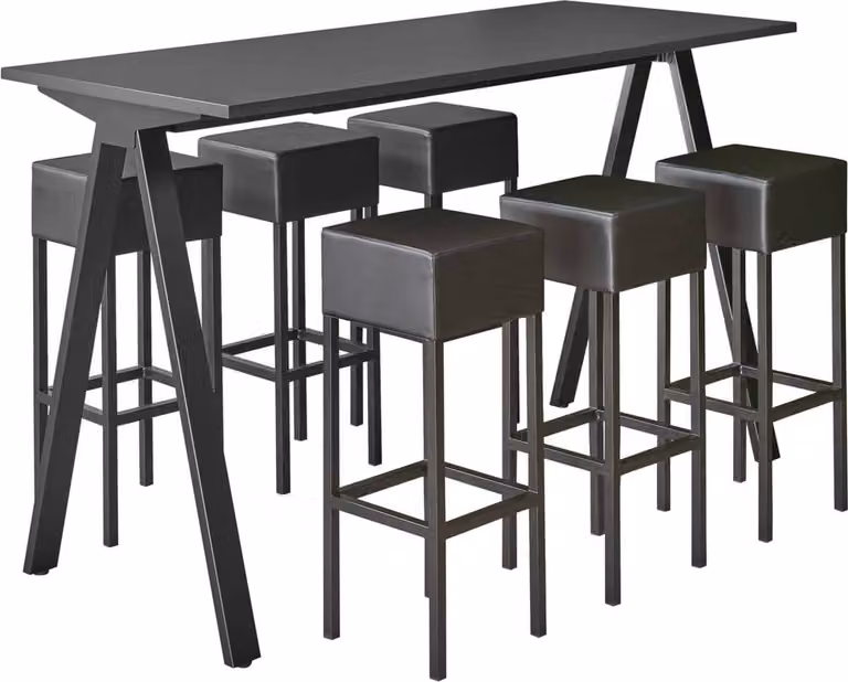 ABC Kantoormeubelen Bartafel Victory Lichtgrijs met Aluminium Frame RAL9006 Breedte: 160 cm