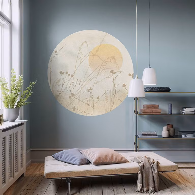 home24 Vlies-fotobehang Roseau mural non-woven 125 x 125 cm