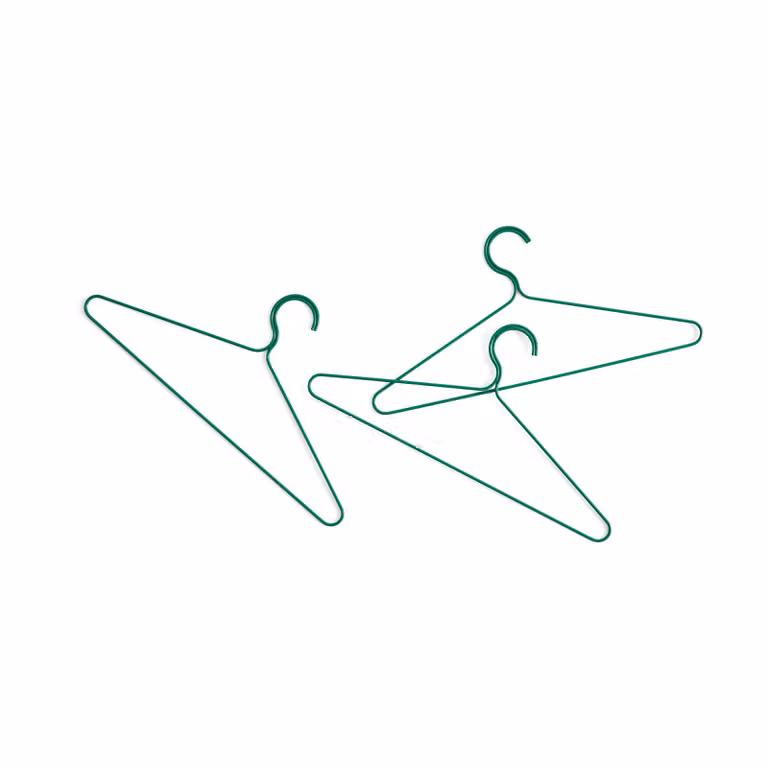 HAY Colour kledinghanger 3-pack Jungle green van draad