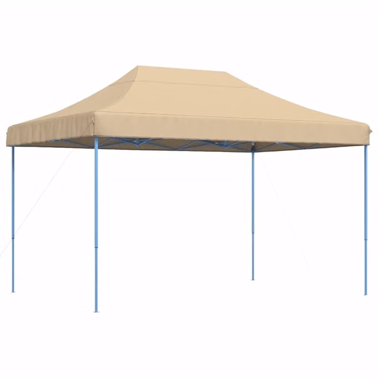vidaXL Partytent, opvouwbaar pop-up model, beige, B/D/H: 410 x 279 x 315 cm