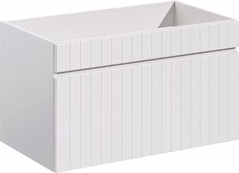 AC-Déco Onderkast voor wastafel wit, B: 80 cm, D: 45,6 cm, H: 46 cm