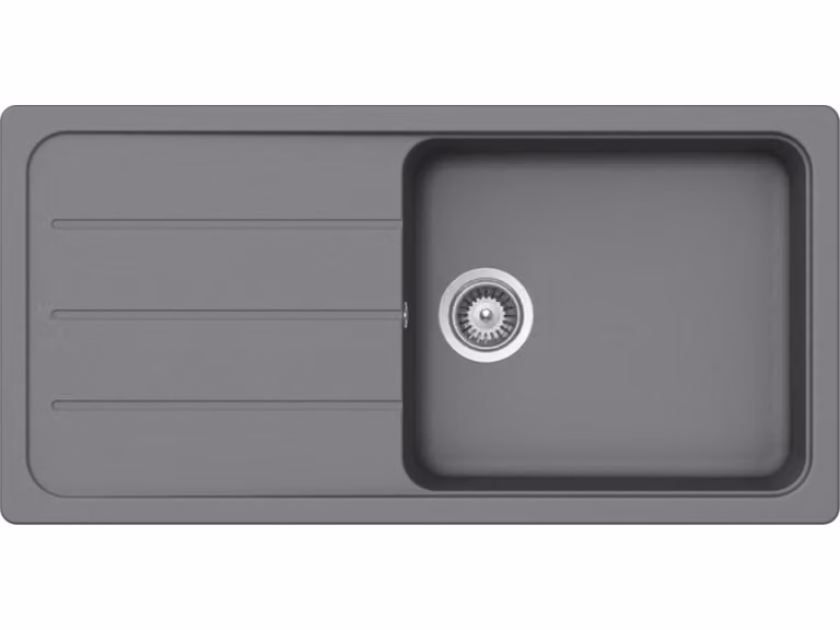 Schock Formhaus D-100L Onderbouwspoelbak, Croma, B: 100 cm, D: 50 cm