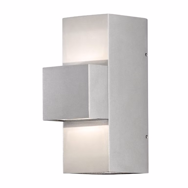 Konstsmide Imola Design Wandspot in Zilver/Grijs