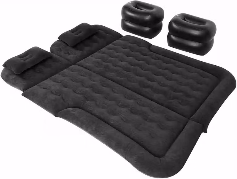 Zwart Luchtbed voor in de auto - Universeel reisbed voor comfortabel kamperen