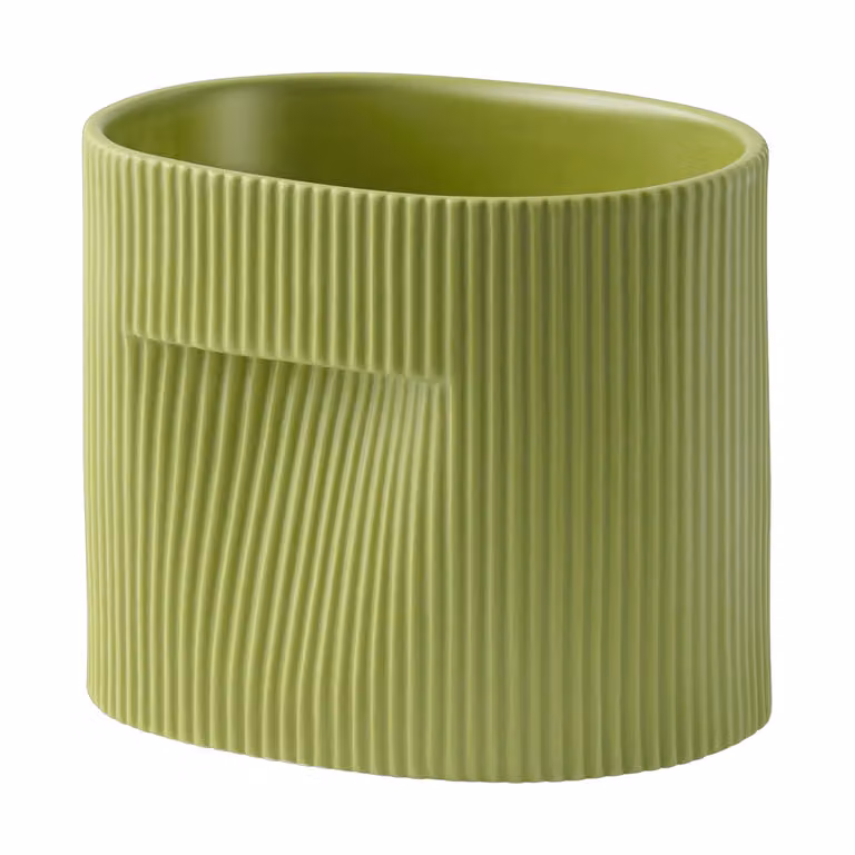 Muuto Ridge pot, groen, keramiek, diameter: 15 cm