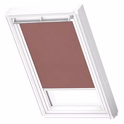 VELUX Lichtdoorlatend Rolgordijn RFL met Witte Geleiders en Zachte Roos, SK06