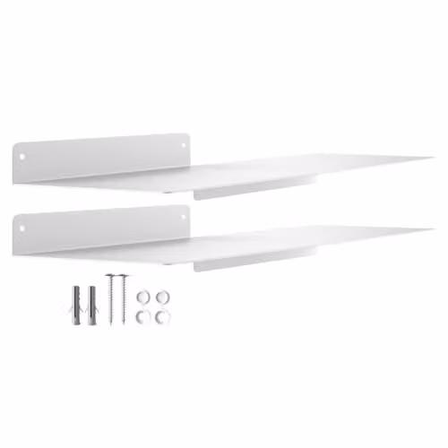 SO-TECH HOVER-VI design wandplanken set, 2 stuks, wit, B/D/H: 45 x 13 x 6 cm