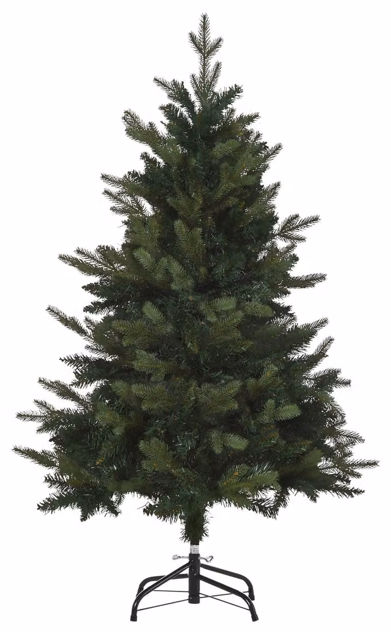 HOMCOM Kerstboom wit, 1,2 meter, 657 takken, PVC met metalen voet
