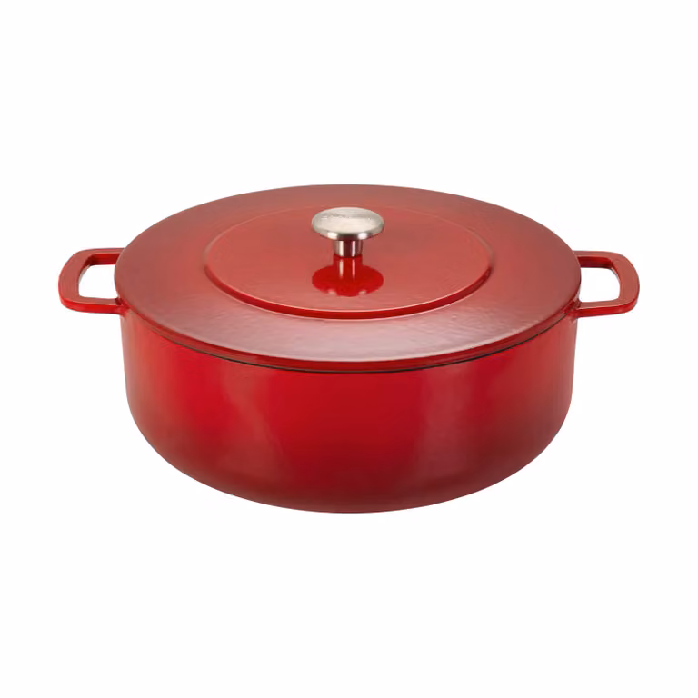 Combekk geëmailleerde gietijzeren braadpan Ø28 cm Cherry