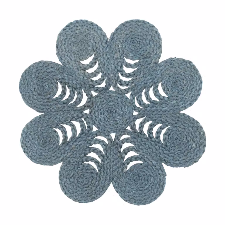 Dixie Elin placemat anemone Horizon blue Ø40 cm