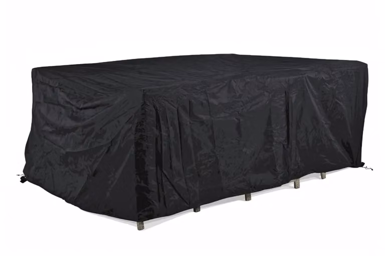 Outdoor Cover waterafstotende tuinsethoes in zwart polyester, B/D/H: 240 x 170 x 85 cm