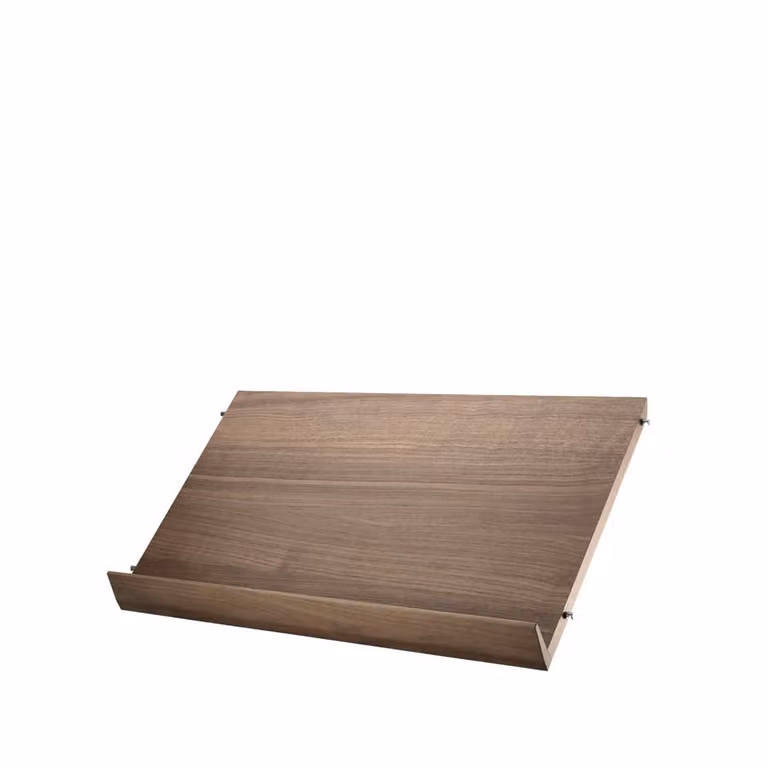 String tijdschriftenrek hout walnoot B: 58 cm, D: 30 cm
