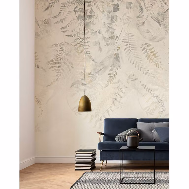 home24 Vlies-fotobehang Herbarium Botanisch Beige Multicolour B: 200 cm, H: 250 cm