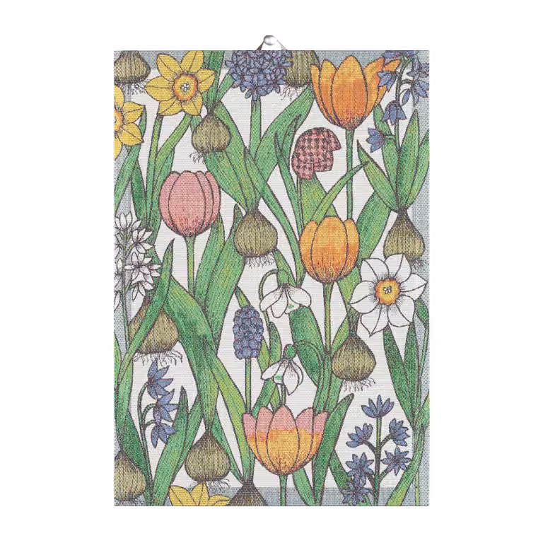 Ekelund Linneväveri Blomsterlök keukenhanddoek