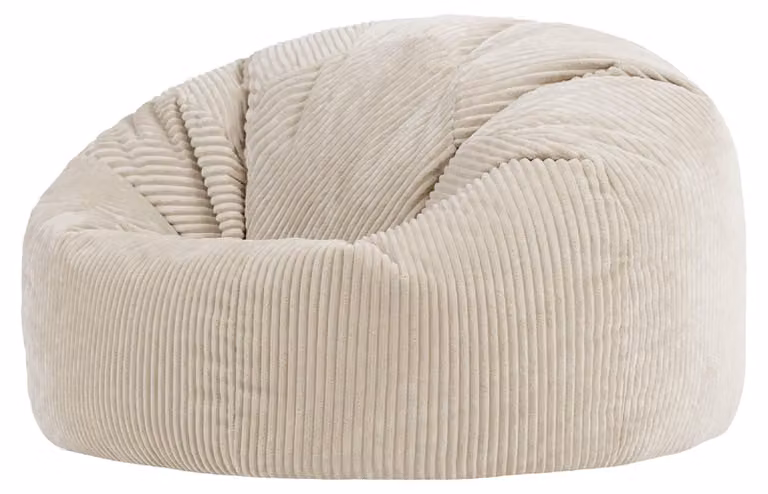 Icon Kingston XXL zitzak met vulling, corduroy, beige