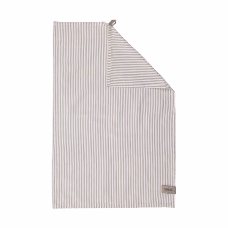 ERNST Keukendoek smal gestreept Beige-wit B/D/H: 47 x 70 cm