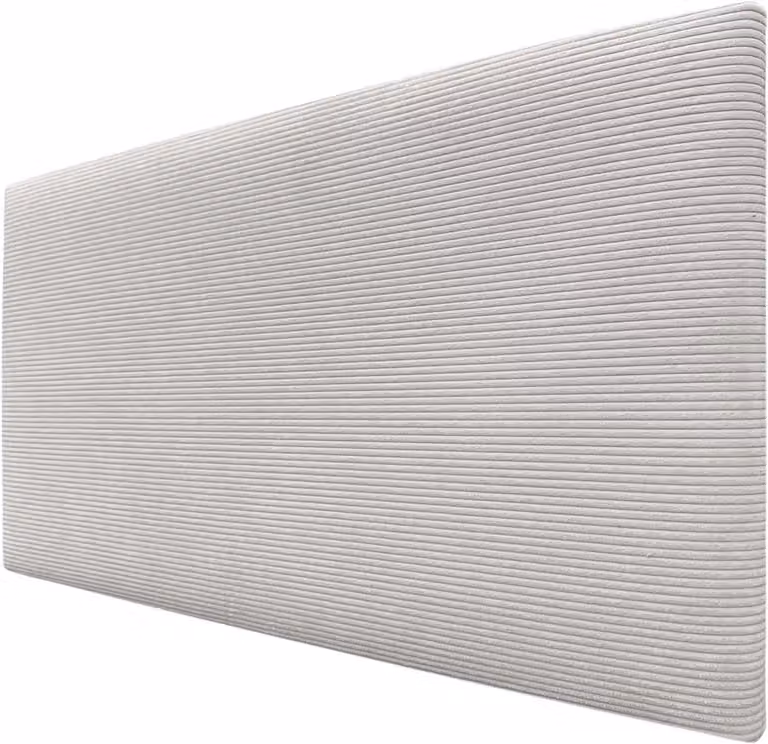 Hoofdbord Corduroy - Gevoerd Hoofdeinde voor de Slaapkamer - Vlekafstotende Stof - Breedte: 80 cm - Ivoorwit