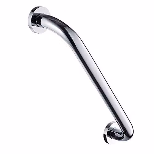 NSODOO Veiligheidsleuning Badkamer - Antislip Handgreep voor Douche en Toilet - Gepolijst Chroom - 40 cm