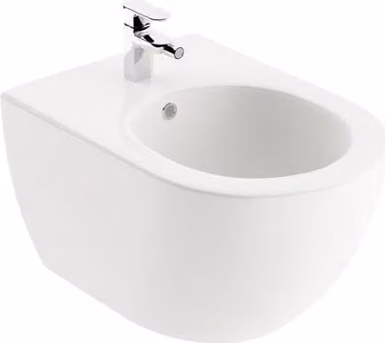 Ravak UNI Bidet Wandmodel Wit met Chrome Afwerking