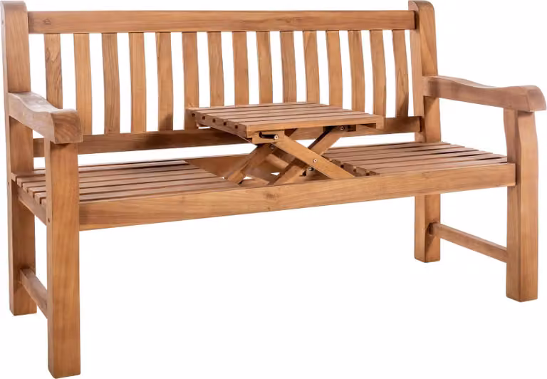 CLP Teakbank Orlando met armleuningen voor tuin of terras
