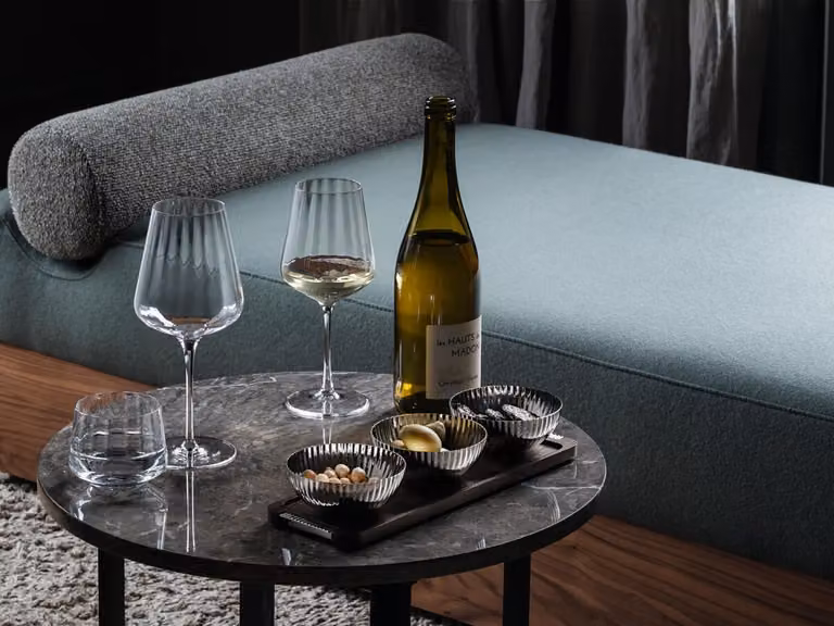 Georg Jensen Bernadotte Rood wijnglas van kristal, 6 stuks, 54 cl