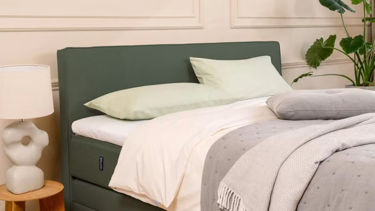 BRUNO Premium boxspring met opbergruimte mosgroen B/D/H: 200 x 200 cm met pocketvering en houten frame
