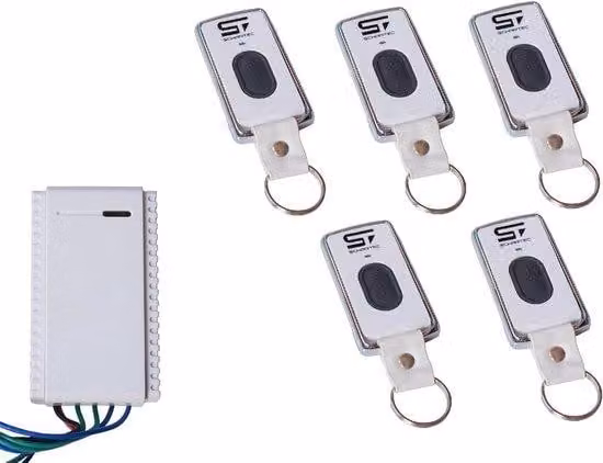 Mini Universele Draadloze Ontvanger Set met 5 Afstandsbedieningen voor 433 MHz Garagedeuraandrijving