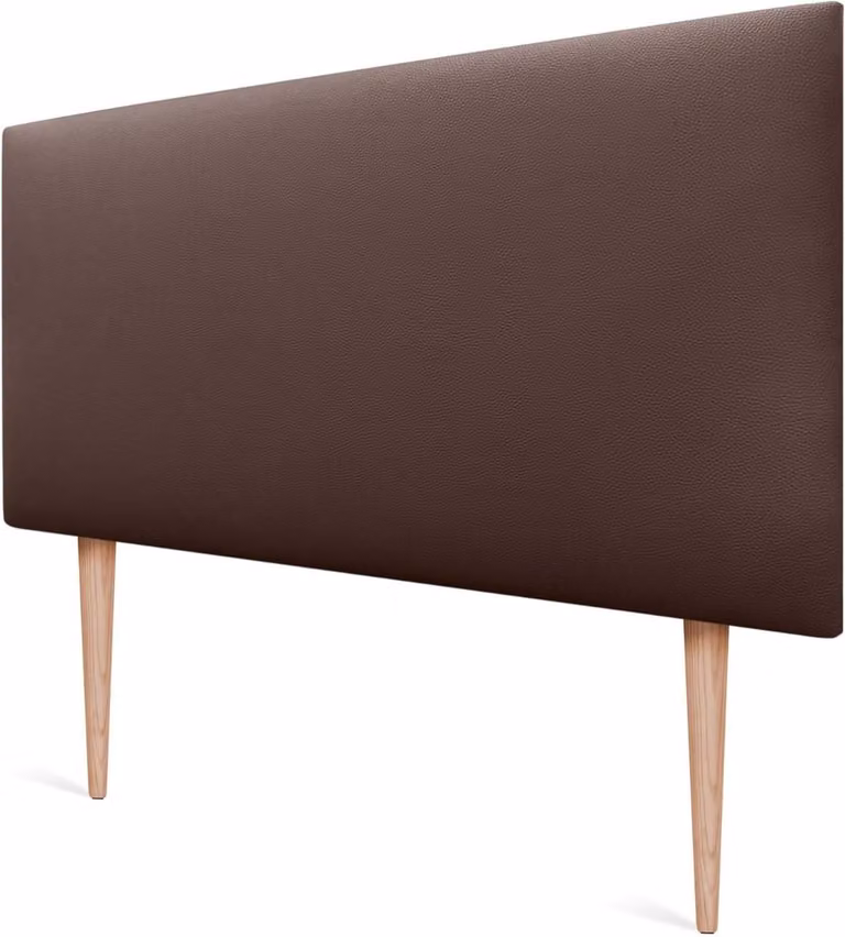 Hoofdbord Bed met Poten - Groen - Vlekwerende Stof - B/D/H: 90 x 105 cm