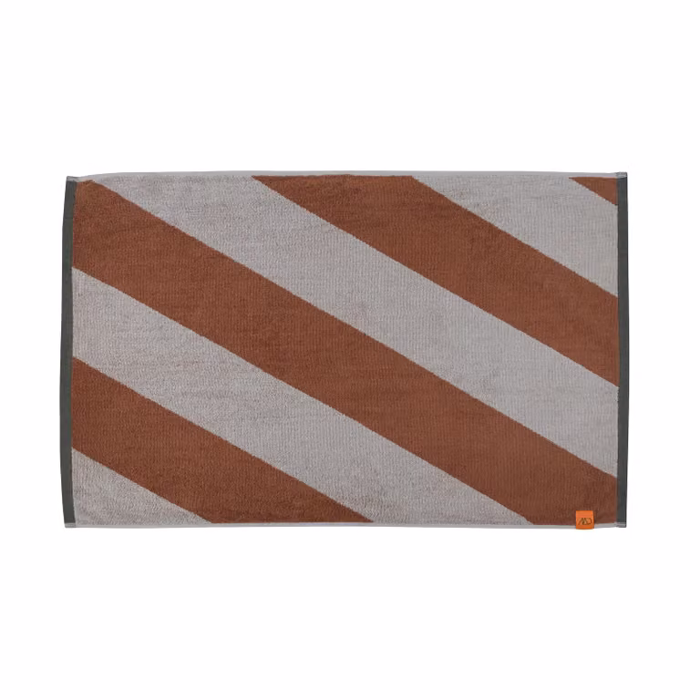 Mette Ditmer Diagonal badmat Baksteen 50 x 80 cm