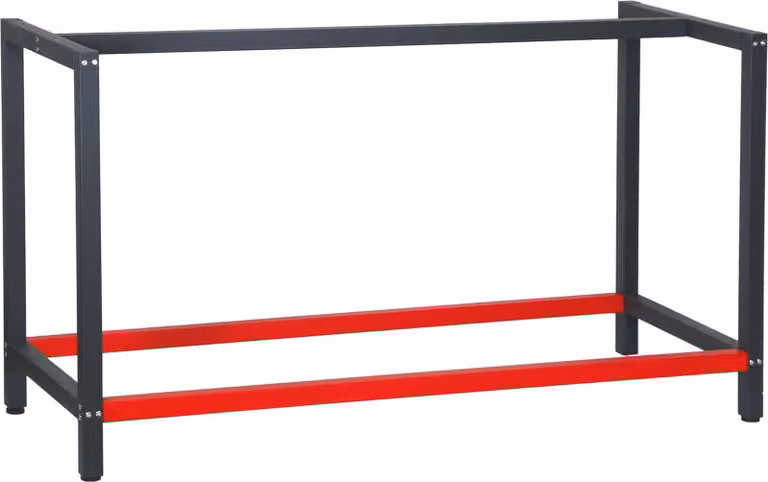 Wiltec Werkbankframe Antraciet van Staal, B/D/H: 150 x 57 x 81 cm