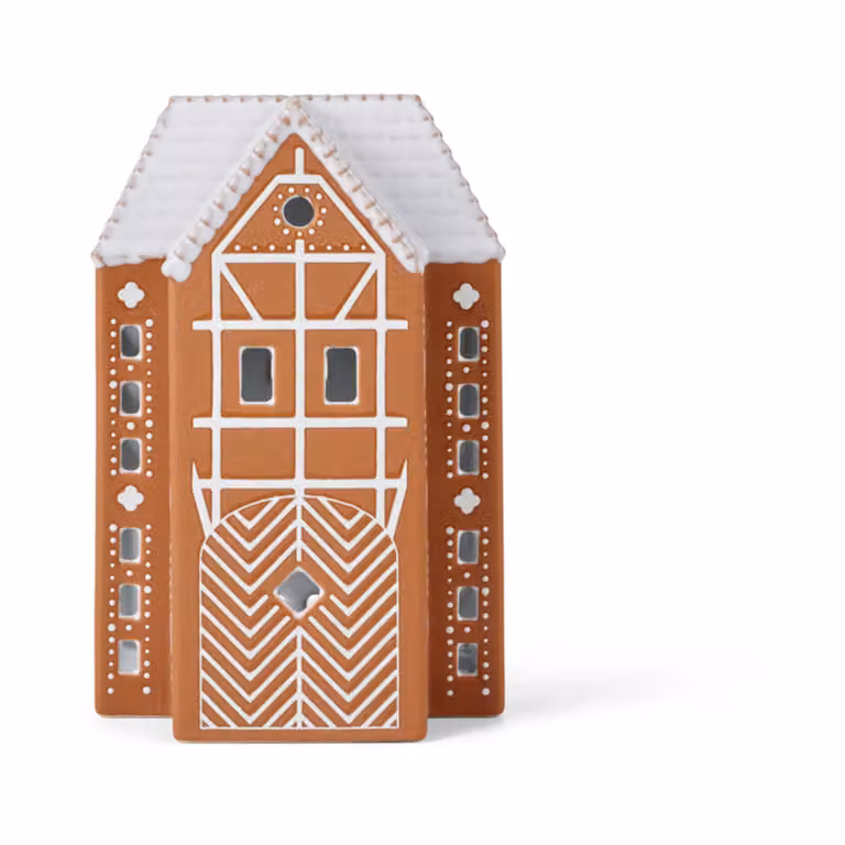 Kähler Gingerbread Waxinelichtjeshouder groot Bruin