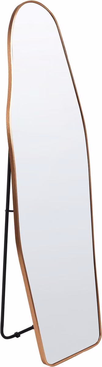 Larche Vrijstaande spiegel met aluminium frame in goud, 48 x 160 cm