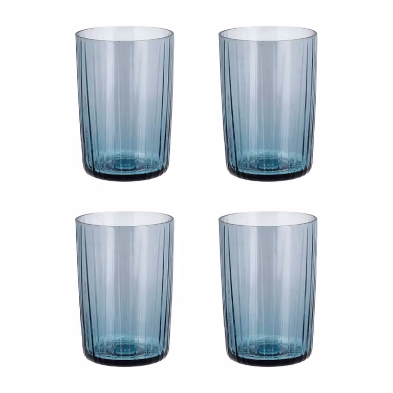 Bitz Kusintha waterglas 28 cl 4-pack Blauw