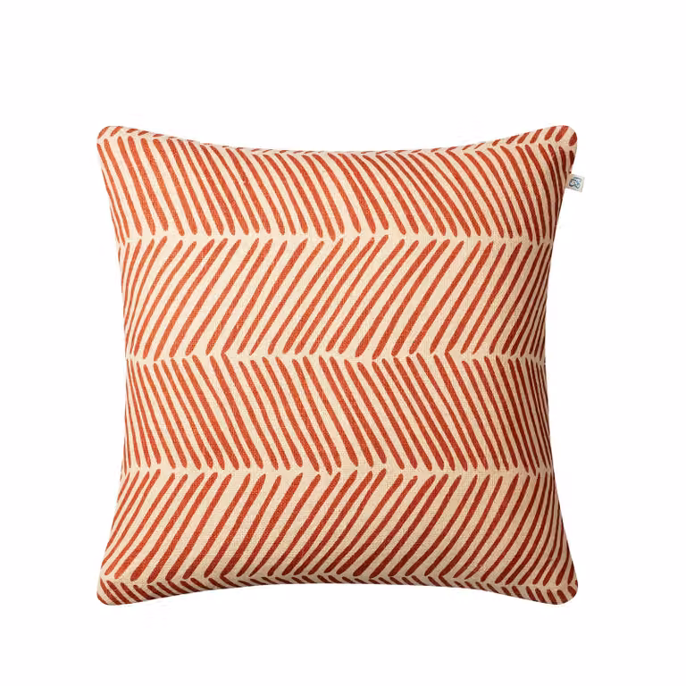 Chhatwal & Jonsson Rama kussenhoes, Light beige-apricot orange, 50 x 50 cm
