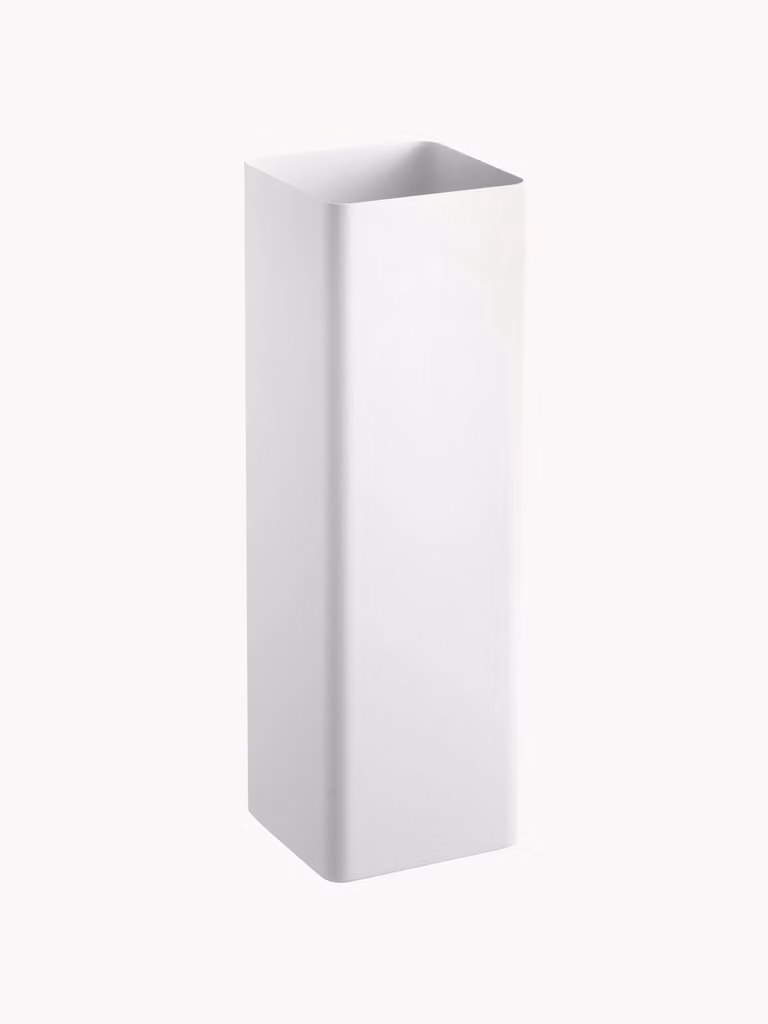 Yamazaki Paraplustandaard met afneembare lekbak en verdeelde secties, wit, B/D/H: 15 x 48 x 15 cm