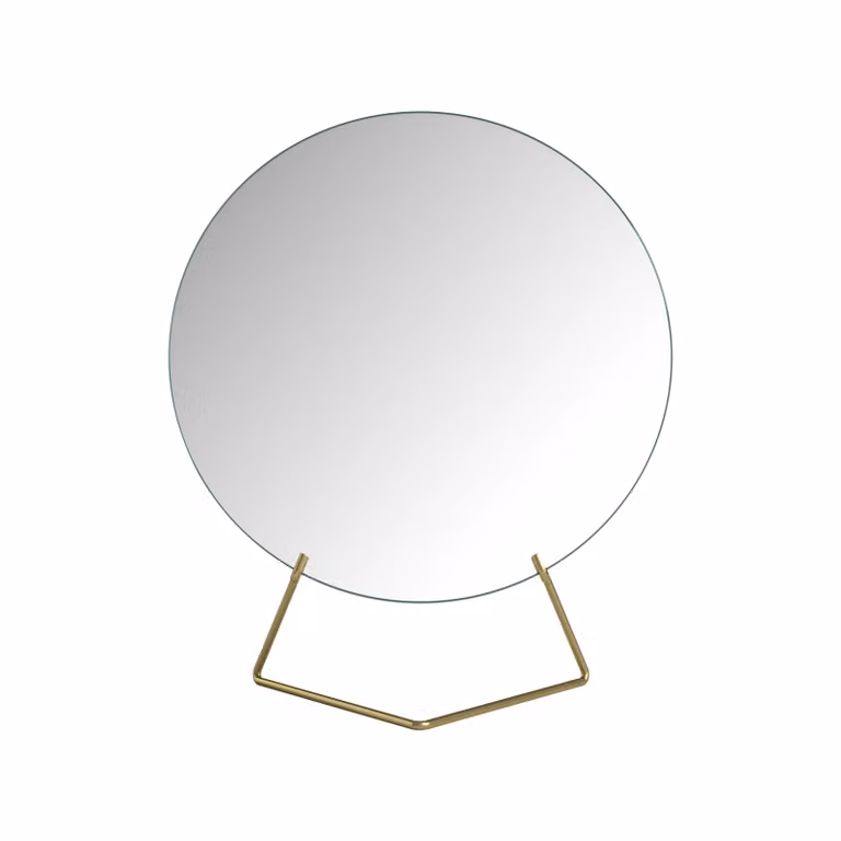 MOEBE Vloerspiegel Goud, Rond, Ø 20 cm
