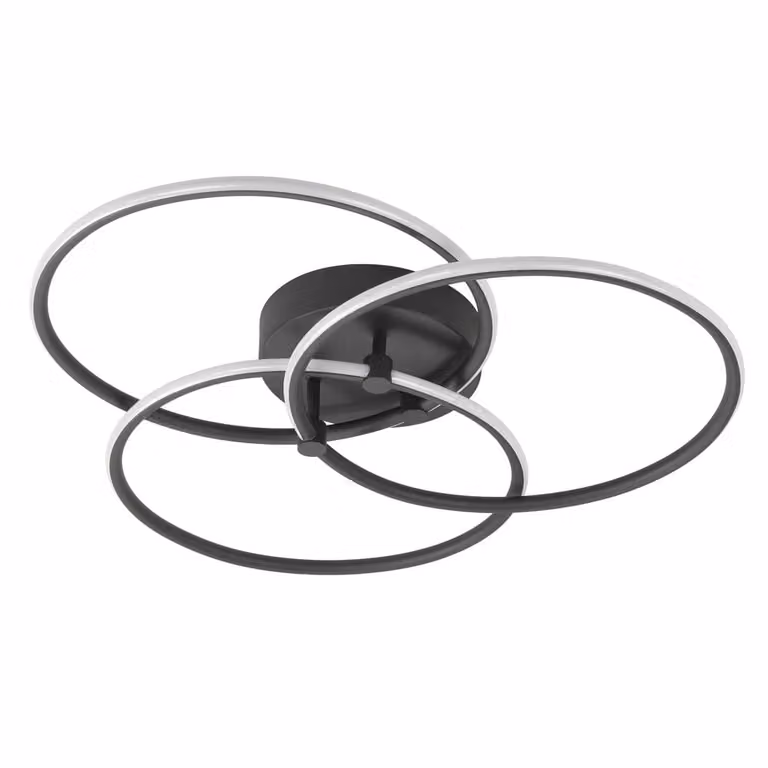 Highlight Circles design plafondlamp zwart Ø 49 cm