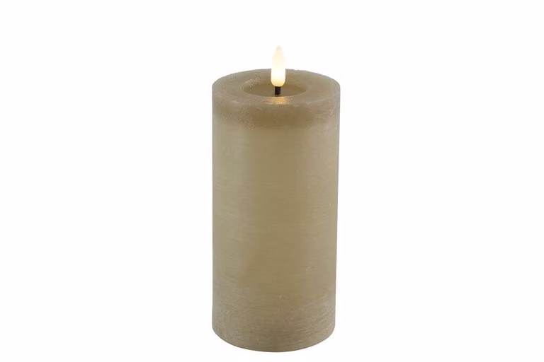 Countryfield Led kaars Lyon beige H 15 cm B 7,5 cm