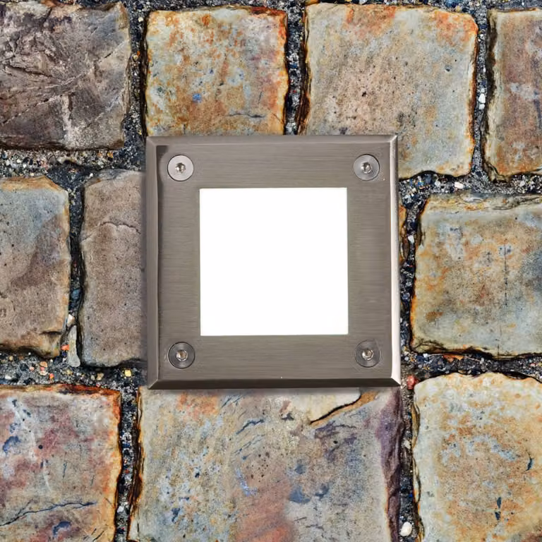 Faro Barcelona moderne LED grondspot inbouwlamp, grijs/zilver, IP67, warm wit