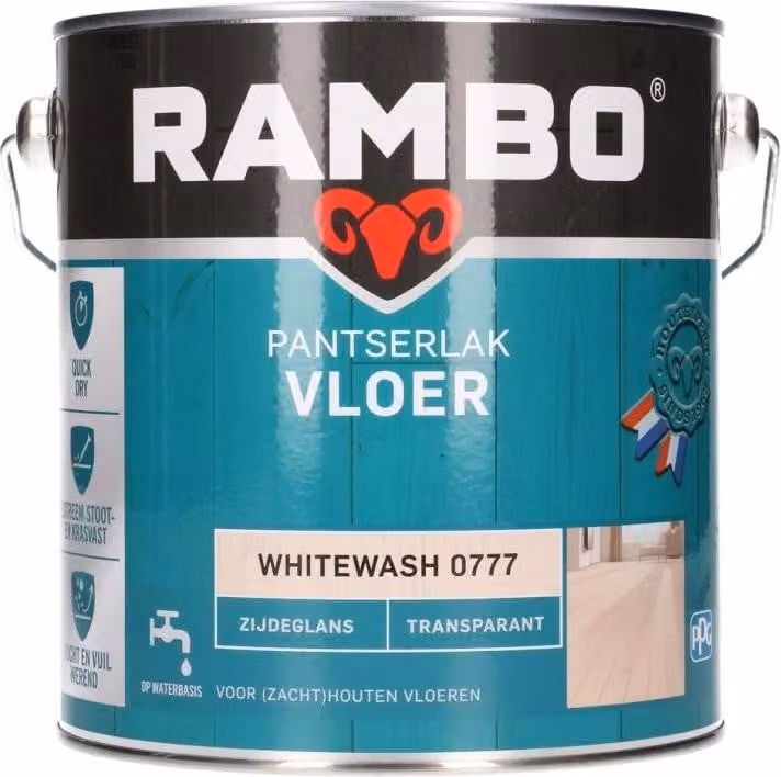 Rambo Pantserlak vloer transparant 2,5 l