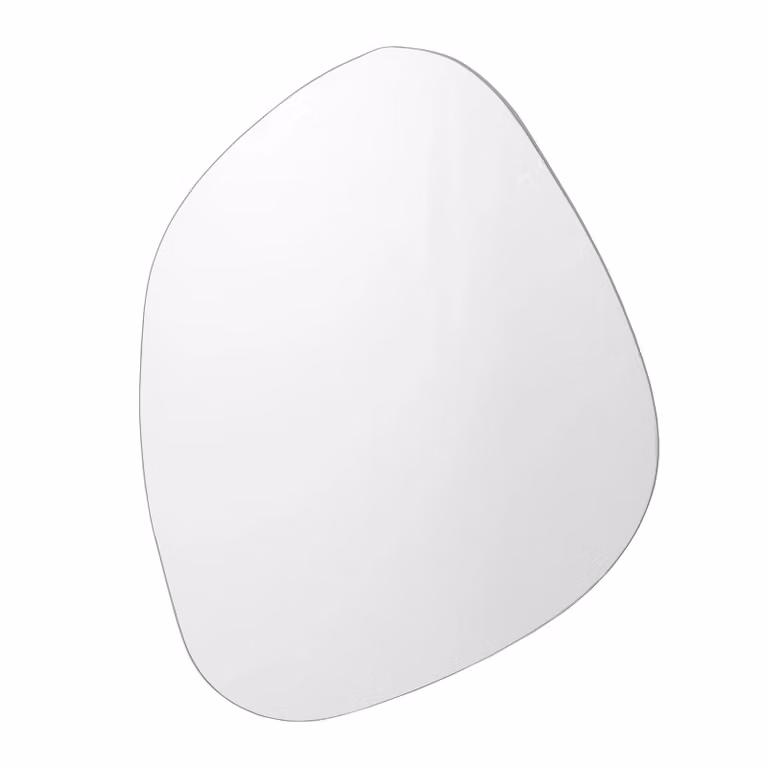 Bloomingville Aimie Organische Wandspiegel - Zilver - B: 56 cm, H: 70 cm