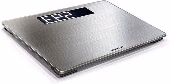 Soehnle Digitale Personenweegschaal met Lichaamsanalyse en Extra Groot LCD-scherm, Zilver, Max. 180 kg